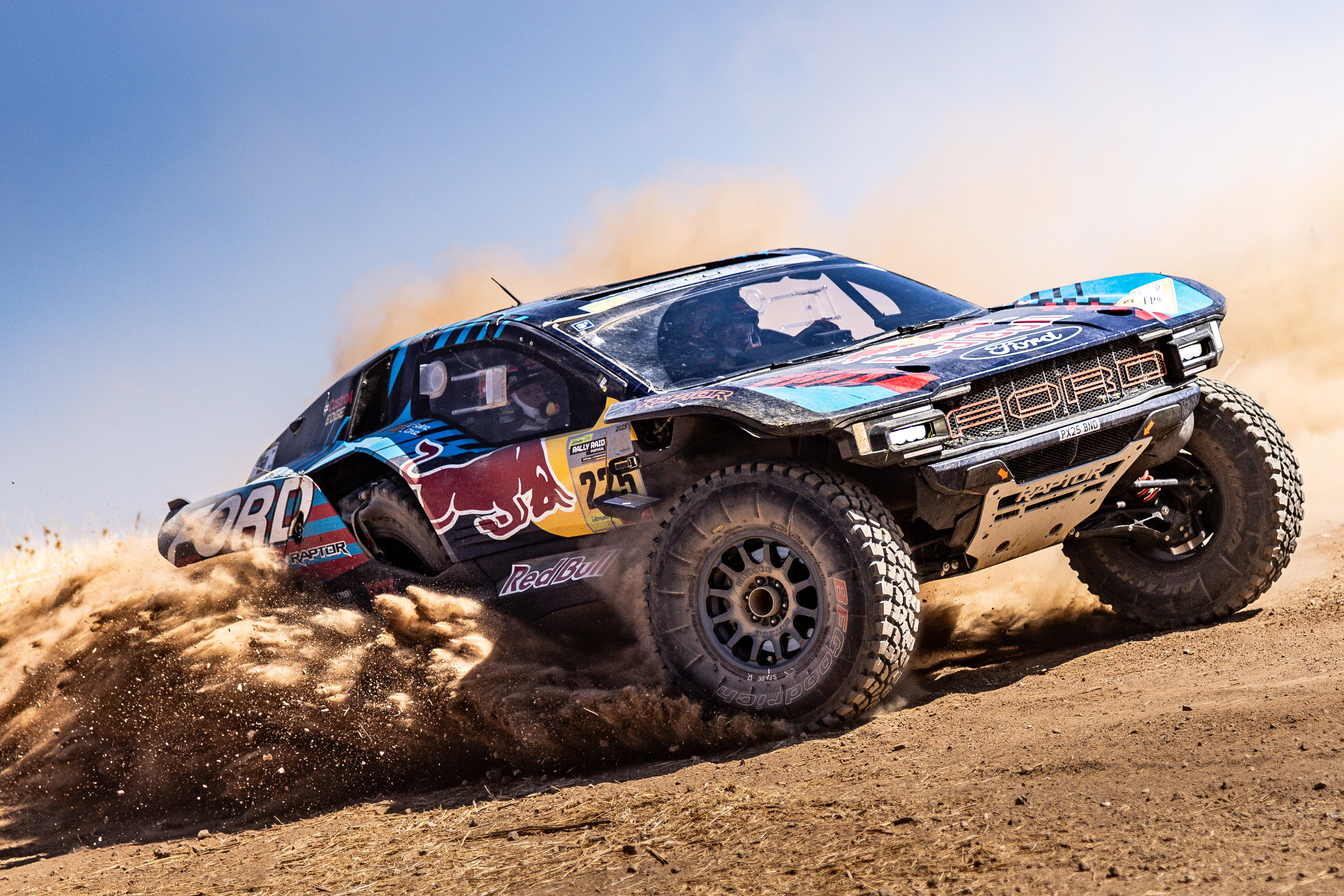 Ford Raptor T1+ Second Generation, a testament to toughness and capability, navigates the dunes with precision and power.